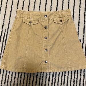 BDG Beige Corduroy Mini Skirt